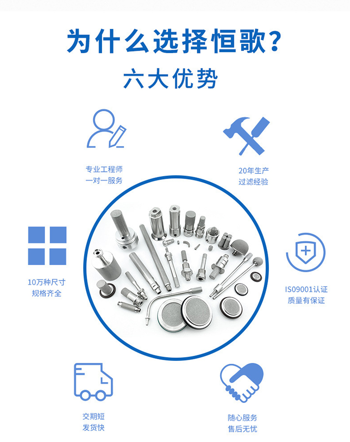 燒結不銹鋼濾管筒的六大優勢