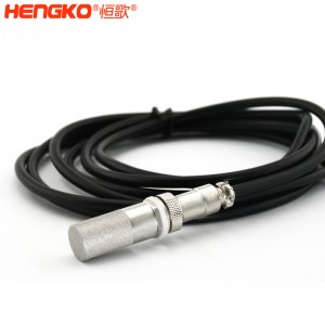 恒歌生產(chǎn)定制土壤測(cè)量溫濕度傳感器,防水精密多孔不銹鋼傳感器探頭外殼